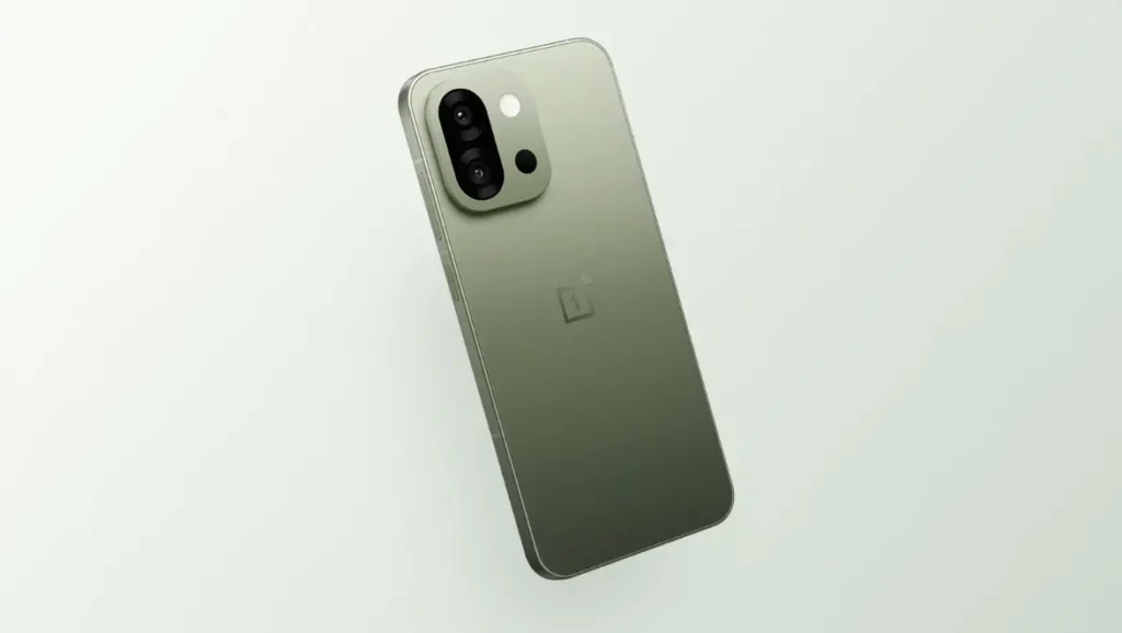 OnePlus 13s smartphone showcasing sleek design and matte-finish rear panel
