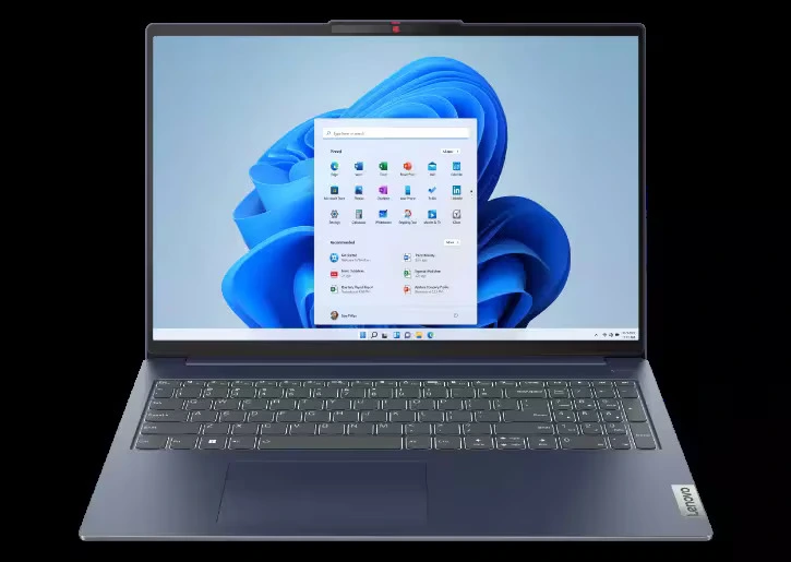 Lenovo IdeaPad Slim 5 thin and lightweight aluminum chassis on desk