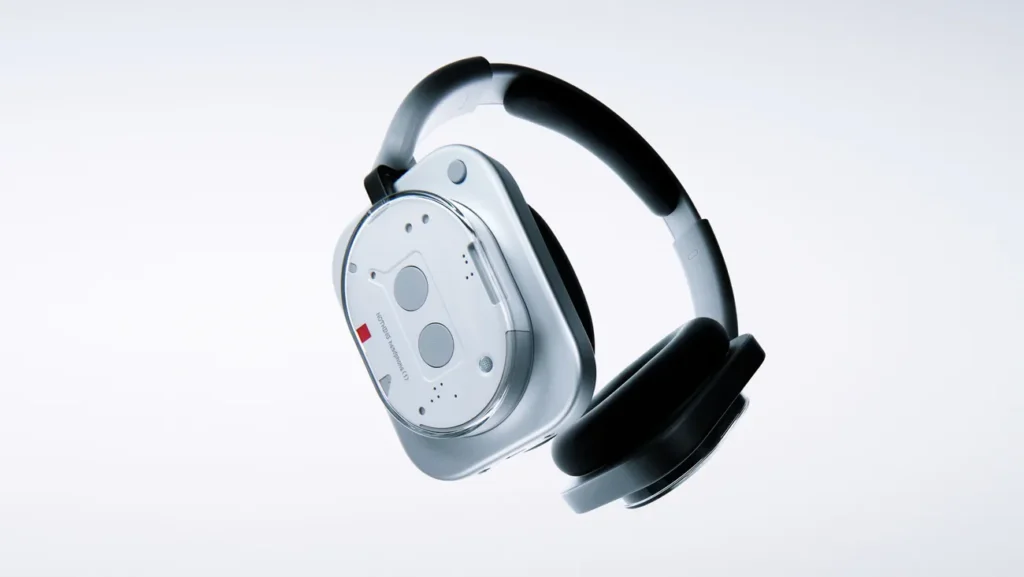 Nothing Headphone 1 transparent over-ear design close-up
