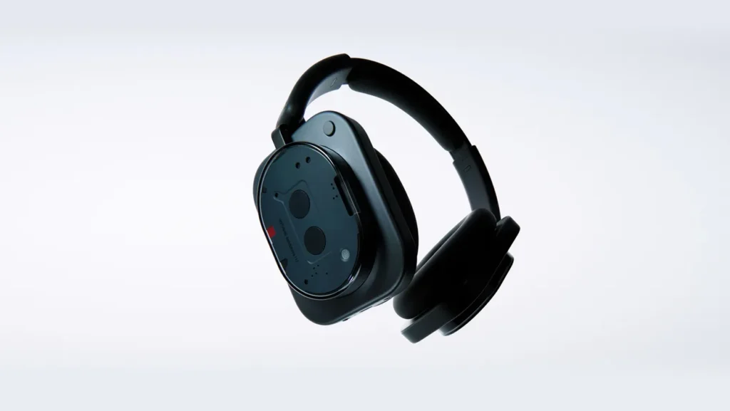 Nothing Headphone 1 transparent over-ear design close-up