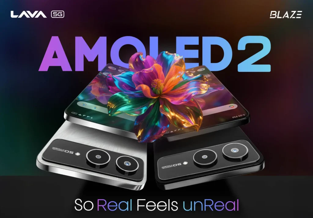 Lava Blaze AMOLED 2 unboxing and accessories